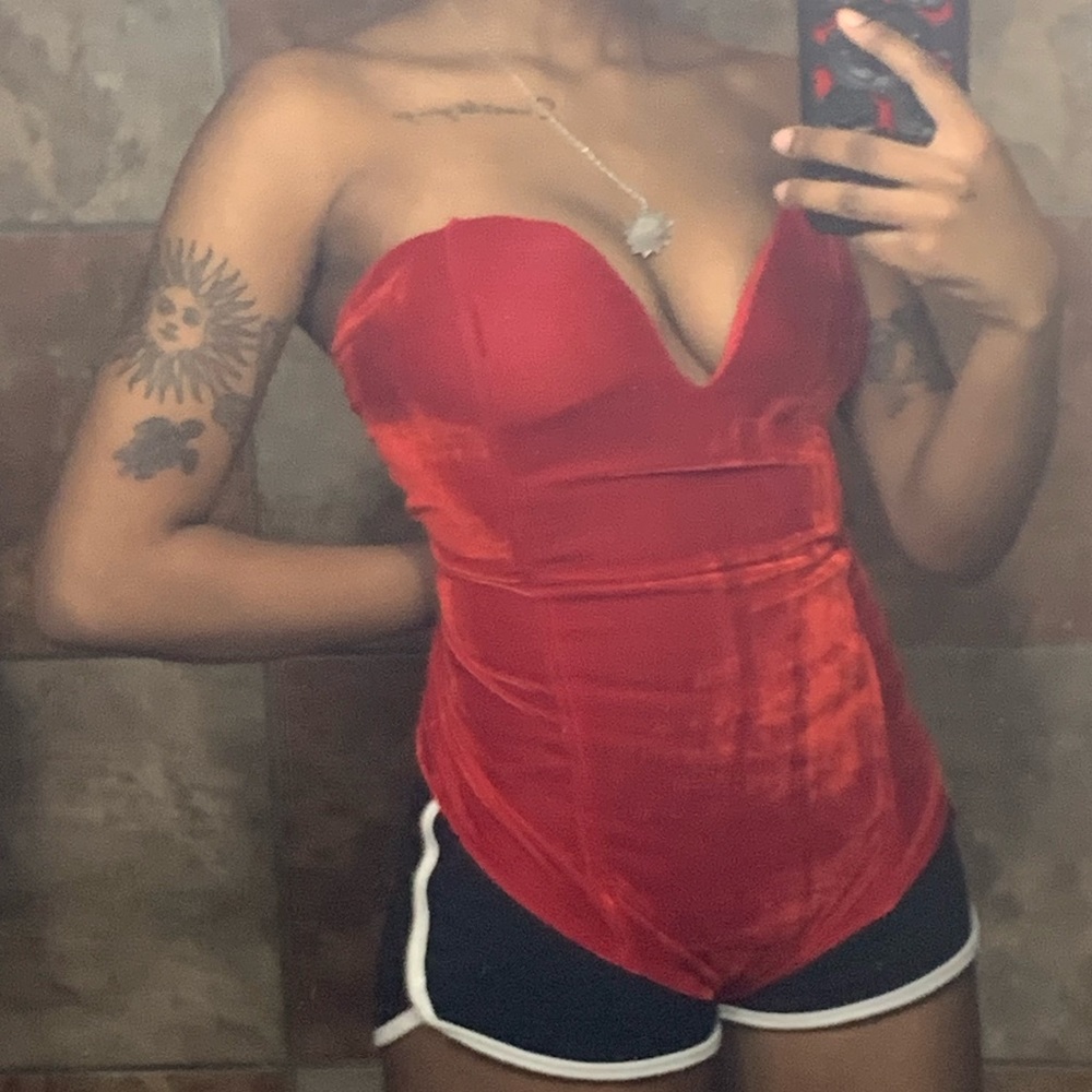 Red Velvet Bodysuit